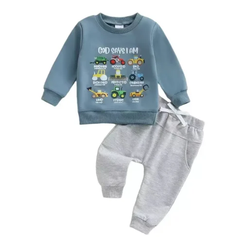 Boys Graphic Sweatshirt & Jogger Set