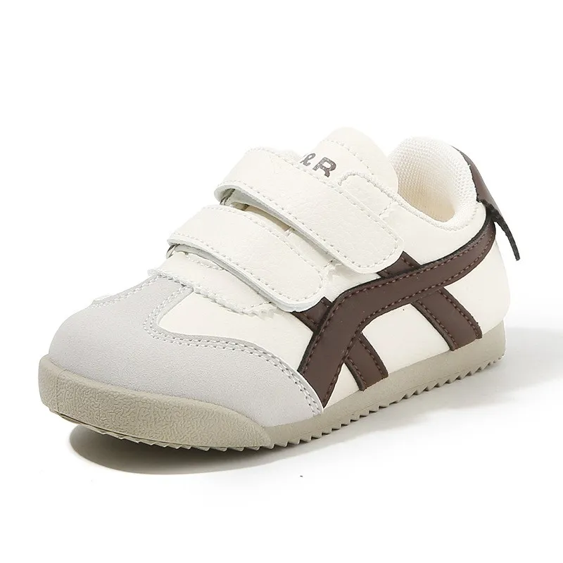 Kids retro dual strap velcro sneakers