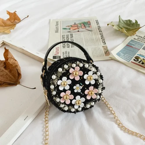 Pearl Floral Mini Sling & Shoulder Bag