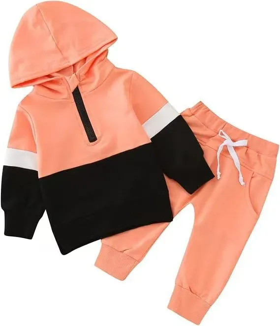 2-Piece Colorblock Hoodie & Sweatpants Set