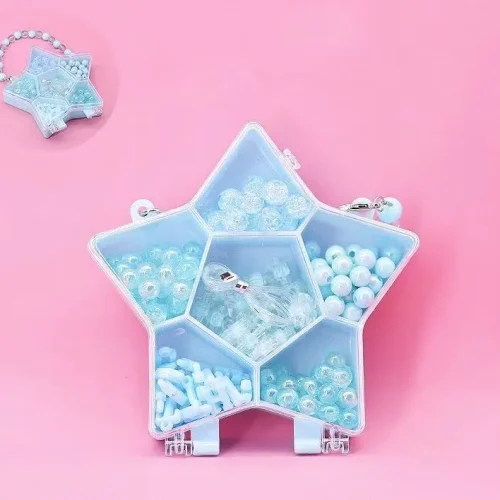 DIY Beaded Jewelry Making Kit in Cute Handbag Organizer Box for Girls