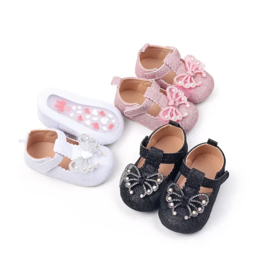 Baby girls glittery pre-walker