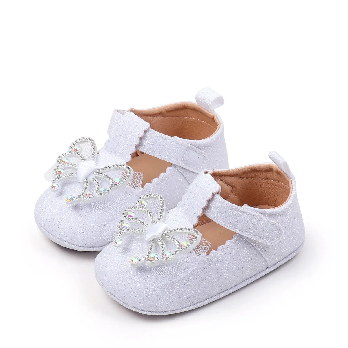 Baby girls glittery pre-walker