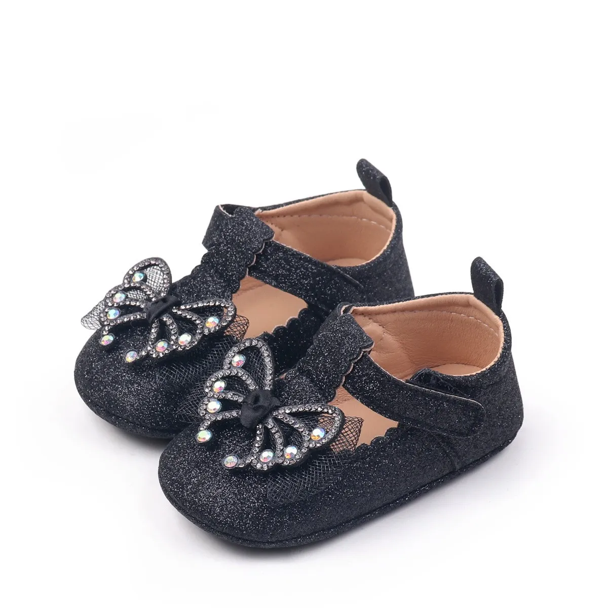 Baby girls glittery pre-walker