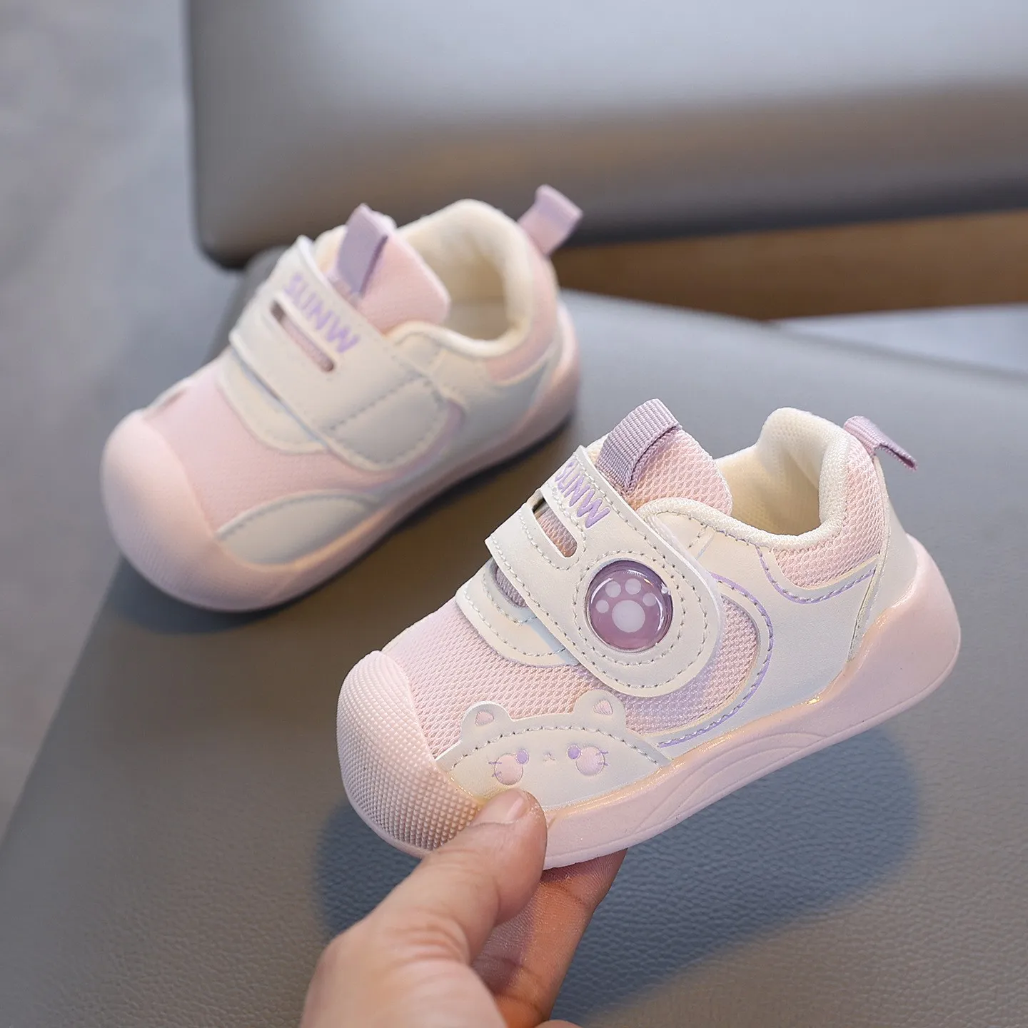 Cute toddler first walker shoes