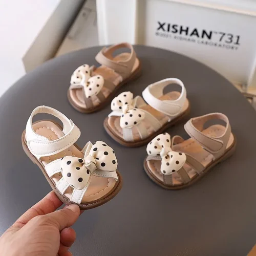 Girls open toe flat sandals