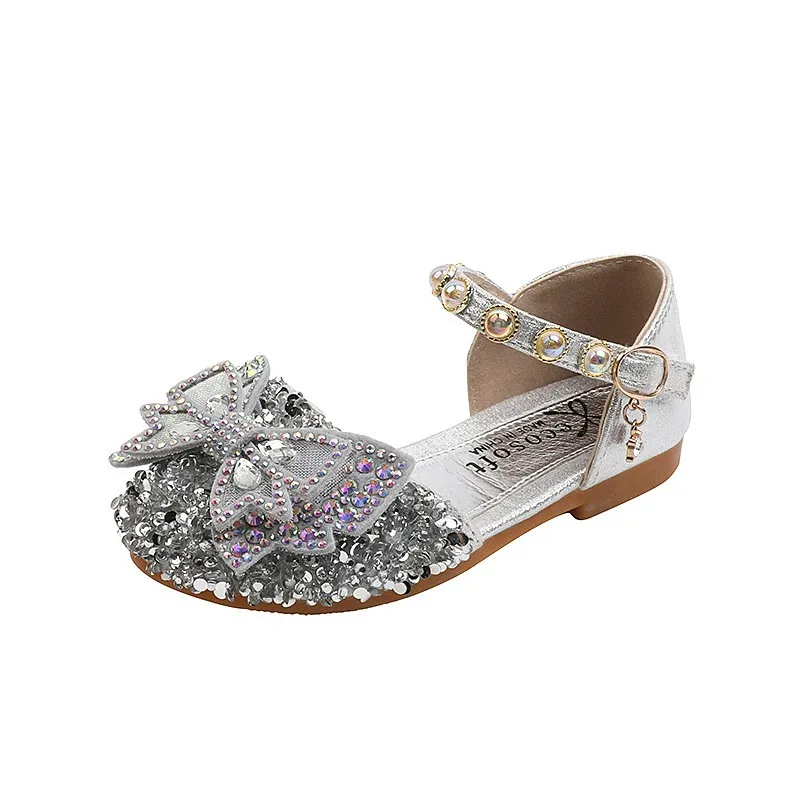 Girls’ Sparkly Bow Party Shoes