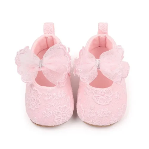 Infant baby girls pre-walker crib shoes