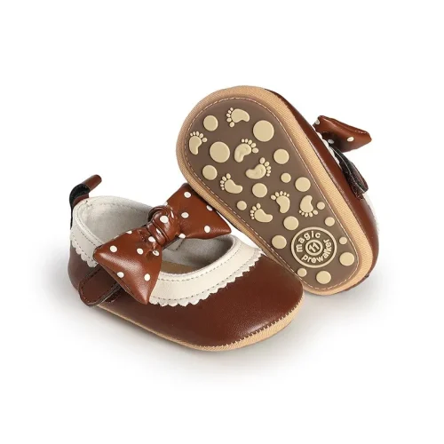 Infant baby girls pre-walker crib shoes