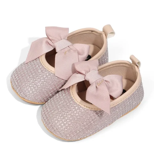 Infant baby girls pre-walker crib shoes
