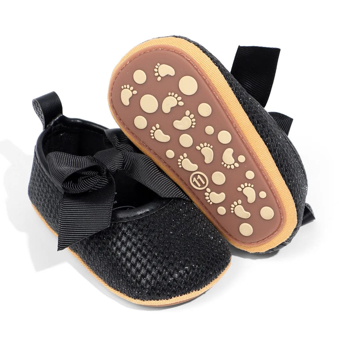 Infant baby girls pre-walker crib shoes