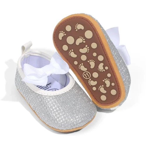 Infant baby girls pre-walker crib shoes