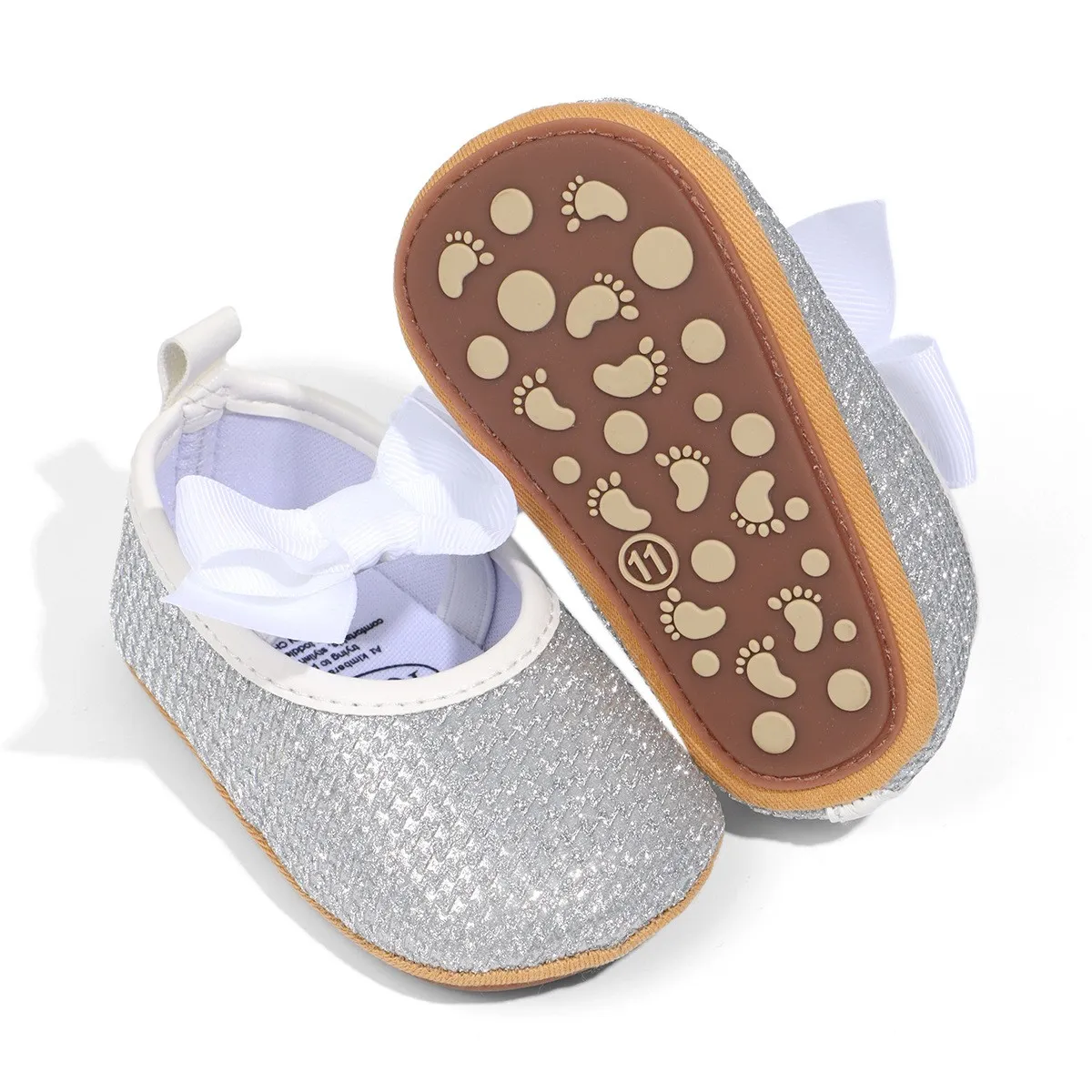 Infant baby girls pre-walker crib shoes
