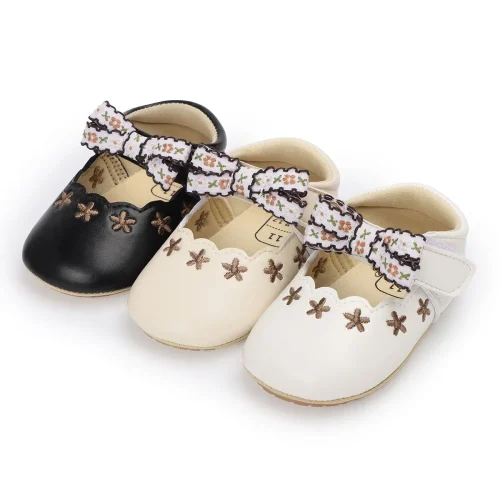 Infant baby girls pre-walker shoes