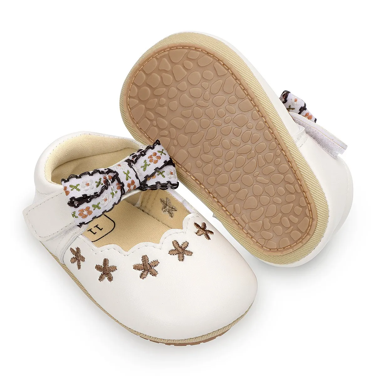 Infant baby girls pre-walker shoes