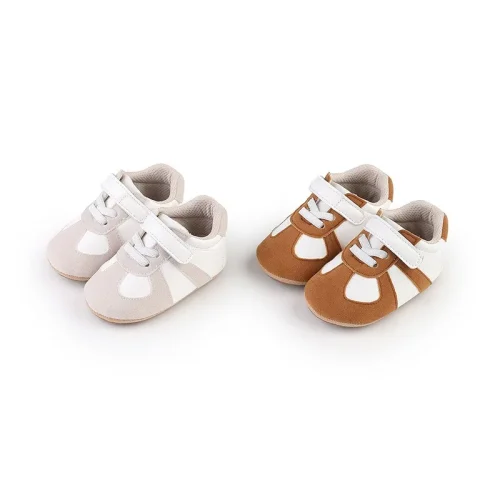 Infant baby pre-walker retro trainer sneakers