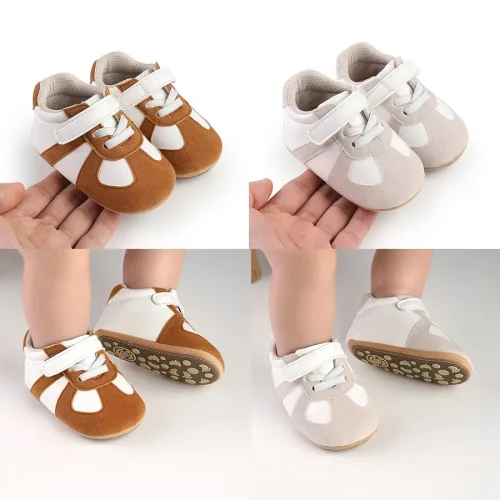 Infant baby pre-walker retro trainer sneakers
