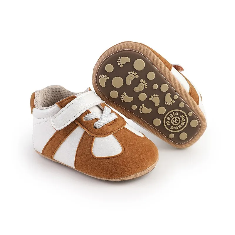 Infant baby pre-walker retro trainer sneakers