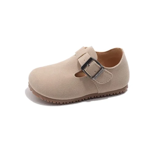Kids faux suede slip-on Boston clog loafers