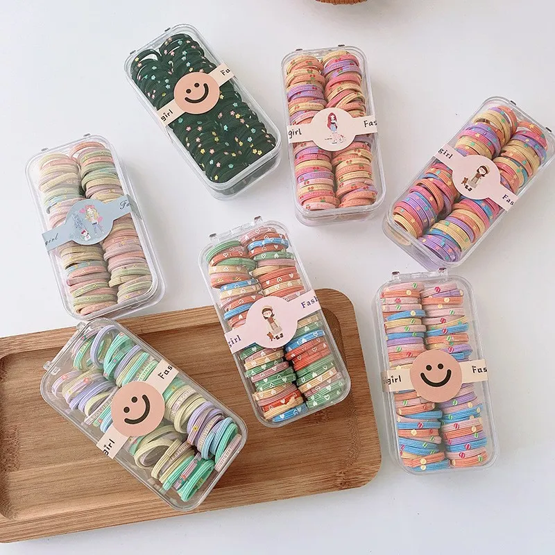 Cute Patterned Mini Elastic Hair Tie Bands