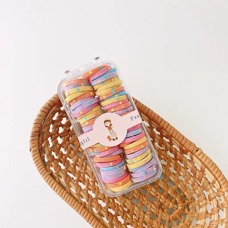Cute Patterned Mini Elastic Hair Tie Bands