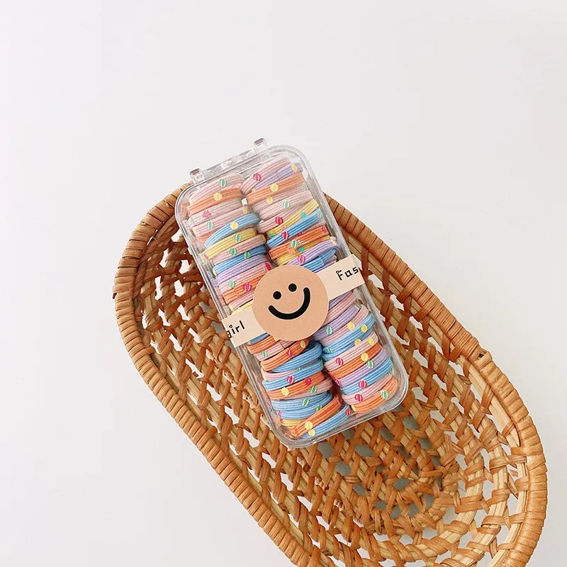 Cute Patterned Mini Elastic Hair Tie Bands