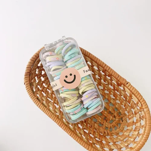 Cute Patterned Mini Elastic Hair Tie Bands