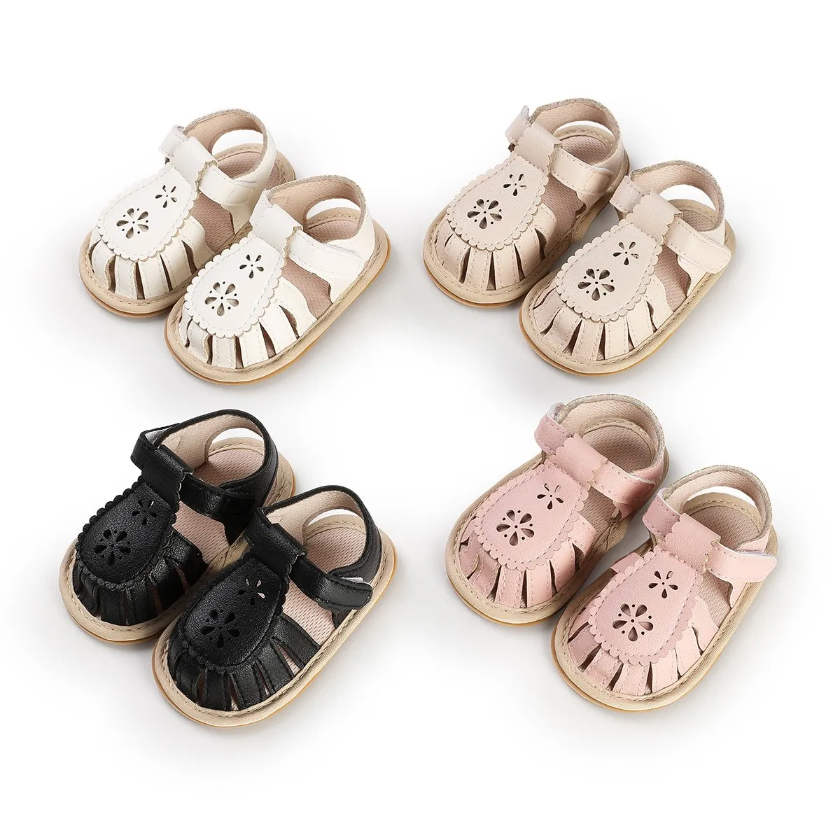 Infant baby pre-walker cutout sandals