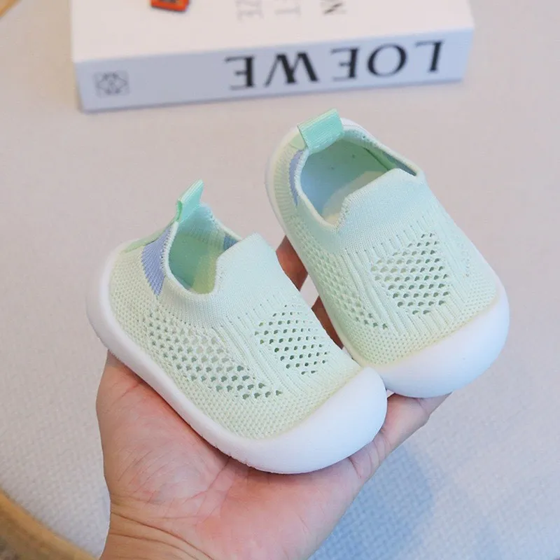 Anti-Slip Breathable Mesh Baby First-Walker Shoes