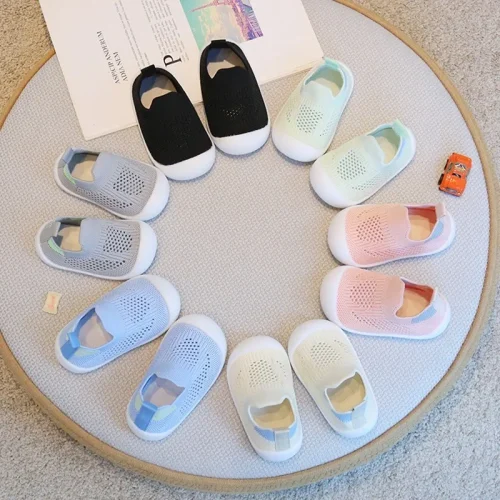 Anti-Slip Breathable Mesh Baby First-Walker Shoes