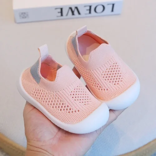 Anti-Slip Breathable Mesh Baby First-Walker Shoes