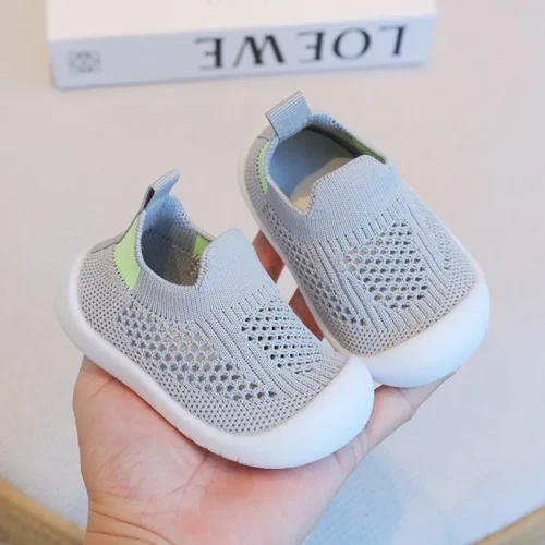 Anti-Slip Breathable Mesh Baby First-Walker Shoes
