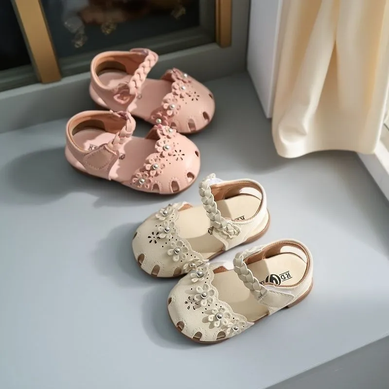 Toddler girls closed toe summer sandals