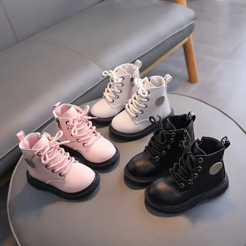 Toddler lace-up ankle boots