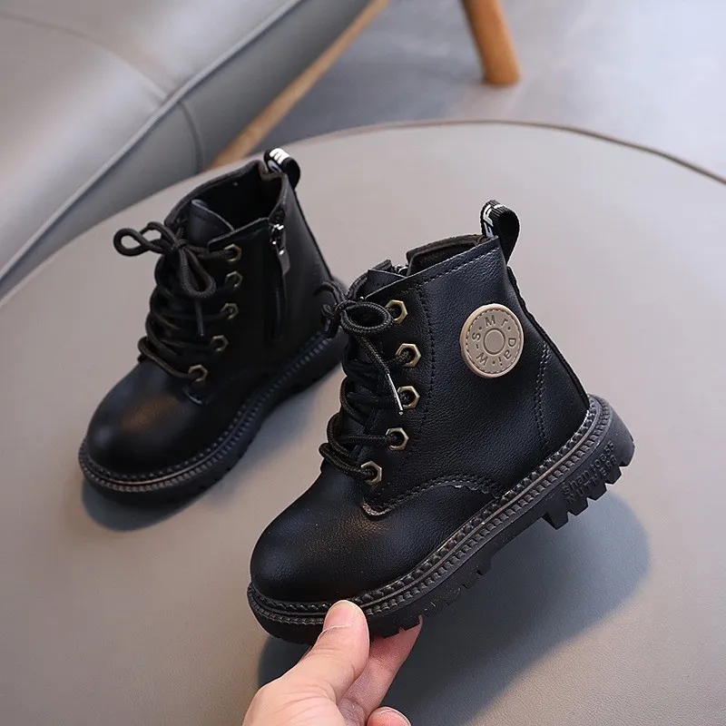 Toddler lace-up ankle boots