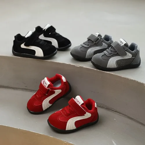 Toddler Velcro Suede Sneakers