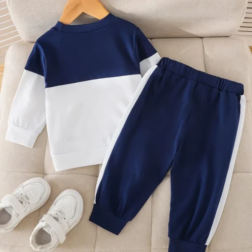 Toddler & Baby Boy Colorblock Sweatshirt and Sweatpants Set