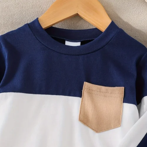 Toddler & Baby Boy Colorblock Sweatshirt and Sweatpants Set