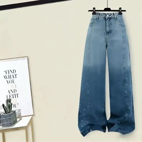 Girls 2-Piece Tie-Dye T-Shirt & Wide-Leg Jeans Set